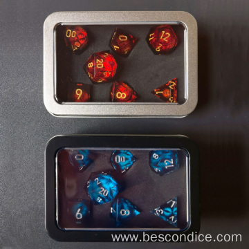 Custom Dice Tinbox with Display Window